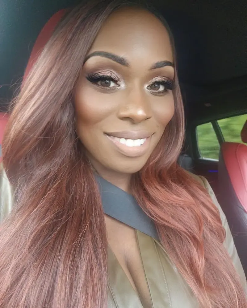 Rose gold hair colour